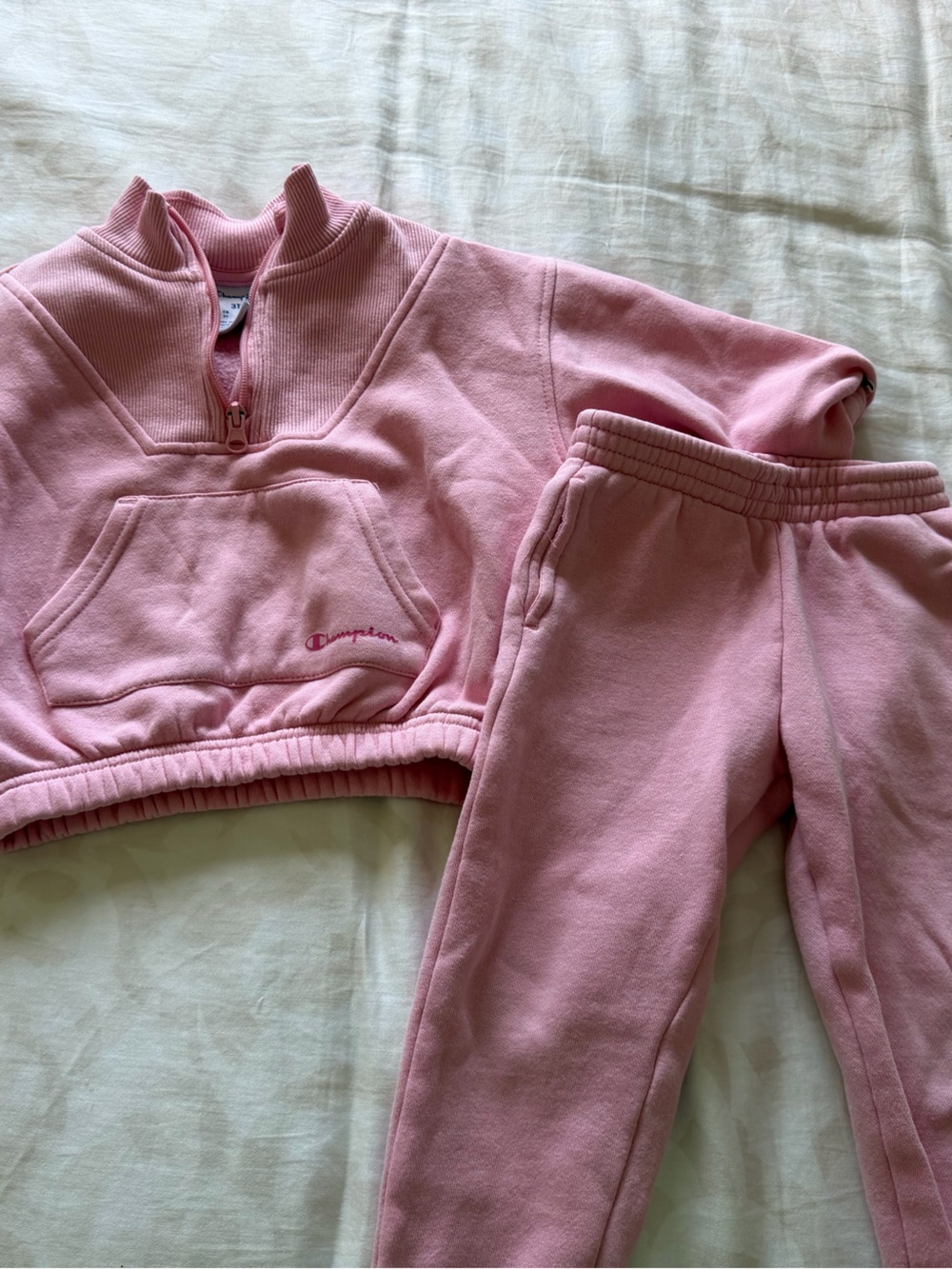 Champion Pink Girls 2-Piece Sweatshirt & Joggers Set 3T